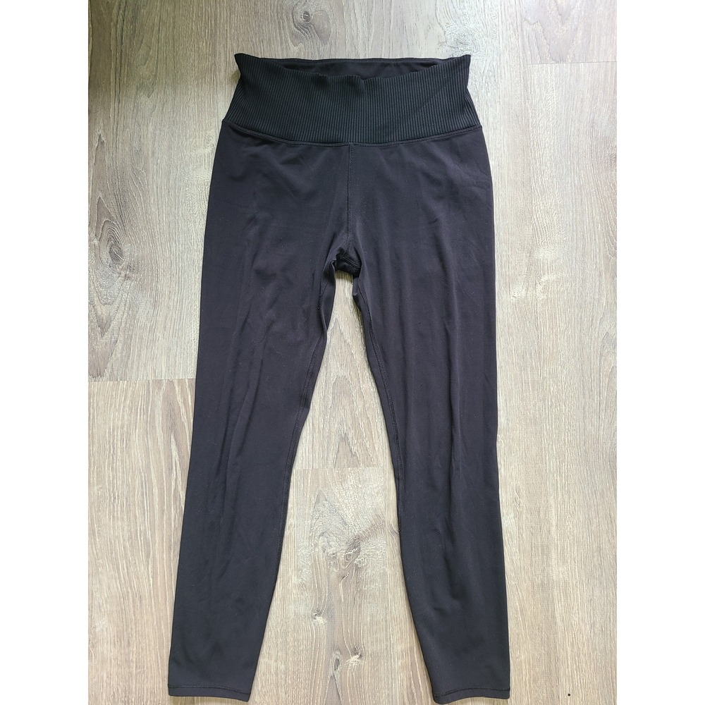 Vuori Sz M Rib Studio Leggings High Rise Tapered Ankle Athleisure Minimalist